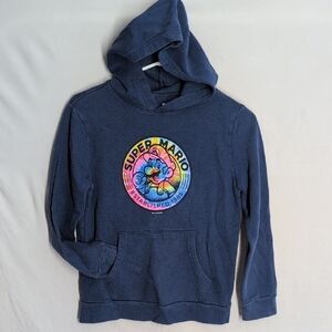 Old Navy Kids Hoodie with Super Mario Design - Dark Blue